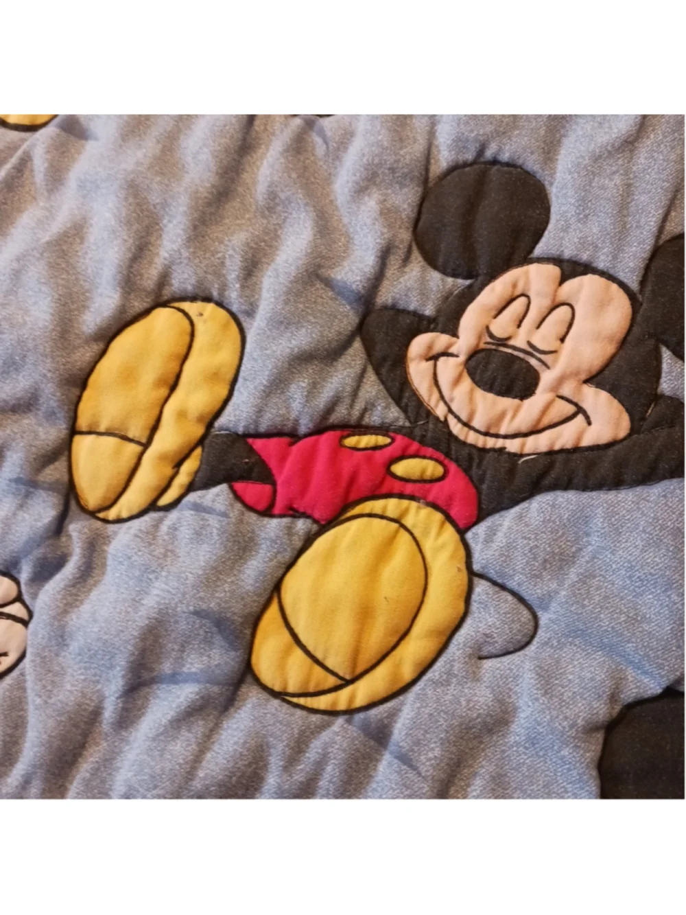 Mickey Mouse Blanket Pillow Case Toddler Crib Set 46 x 62